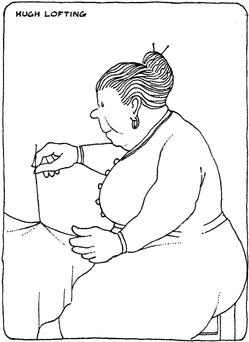 "Mrs. Mugg took three suits and made them into one"