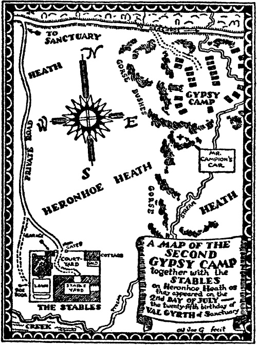 Map of the Second Gypsy Camp