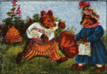 Bears running from Bees