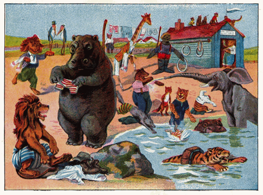 THE HIPPO'S COSTUME WAS TOO SMALL BY HALF.