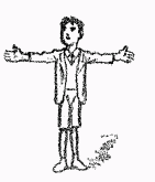 man with out-stretched arms