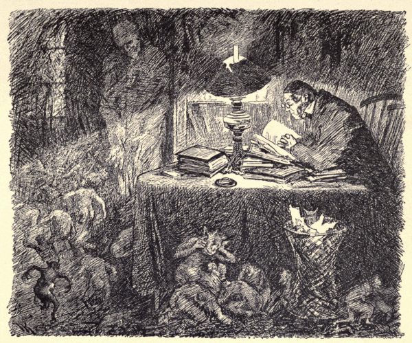 when he read the evening prayers