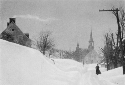 February in a country village