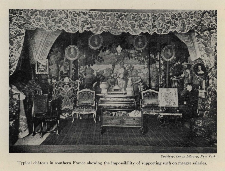 Typical ch�teau in southern France showing the impossibility of supporting such on meager salaries.