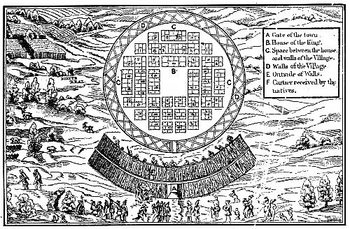 PLAN OF THE TOWN OF HOCHELAGA, 1535.