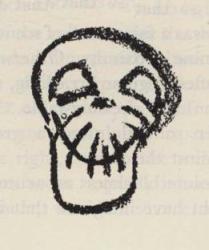 Lipstick sketch of face