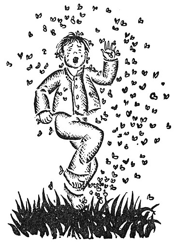 HE WAS JUMPING UP AND DOWN